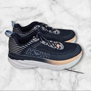 Hoka One One Womens Bondi 6 1019270 MIDP Blue Running Shoes Sneakers Size 10